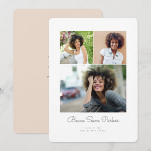 Faire-part de graduation de la grille Tri