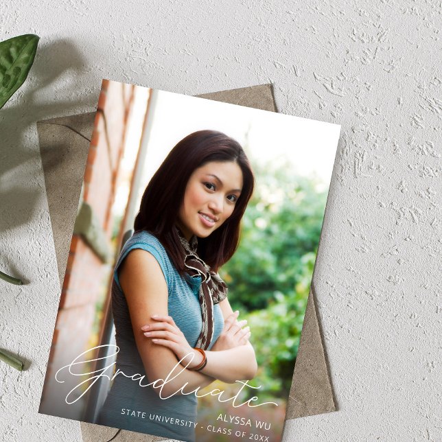 Faire-part de graduation de la photo de la méthode (Créateur téléchargé)