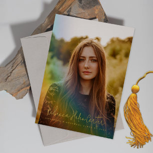 Faire-part de graduation de la photo Rainbow