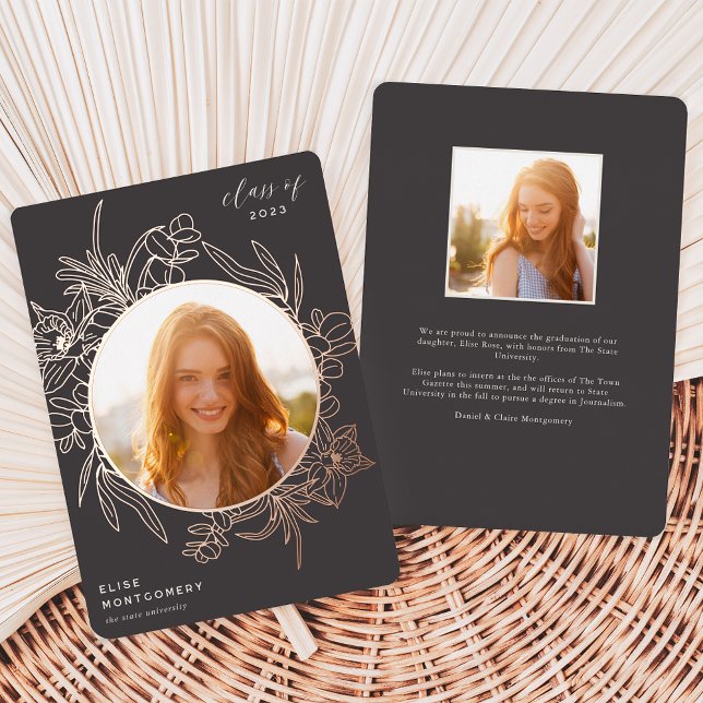 Faire-part de graduation de la photographie de fla (Créateur téléchargé)