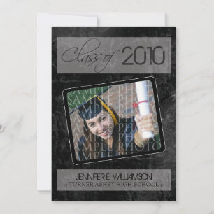 Faire-part de graduation de la texture du grain (n