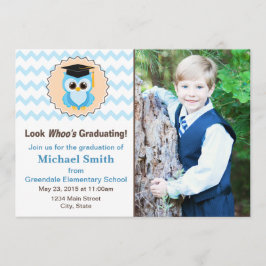 Faire-part de graduation de Owl Kid Photo Invitati