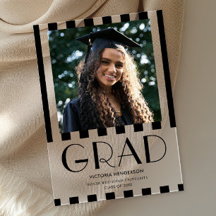 Faire-part de graduation de photo moderne et moder