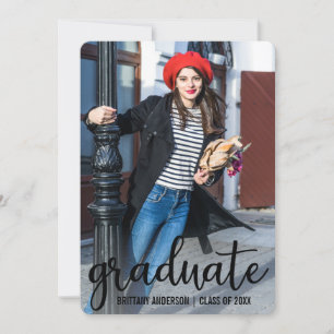 Faire-part de graduation de script moderne R