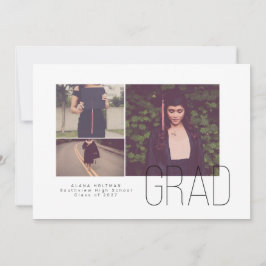 Faire-part de graduation du trio de compensation m