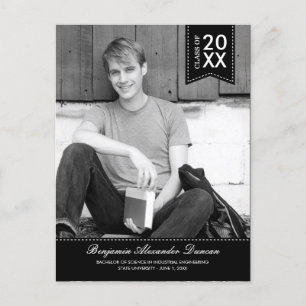 Faire-part de graduation élégamment pointé /Invita