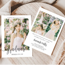 Faire-part de graduation moderne Invitation