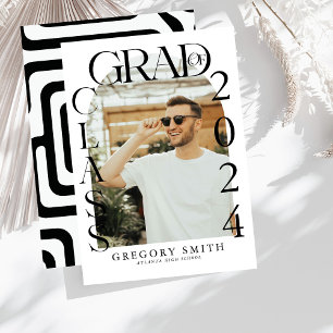 Faire-part de graduation photo Boho Arch moderne