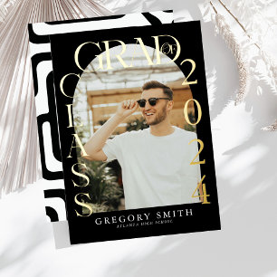 Faire-part de graduation photo Boho Arch moderne