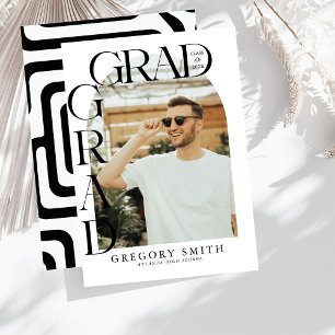 Faire-part de graduation photo Boho Arch moderne