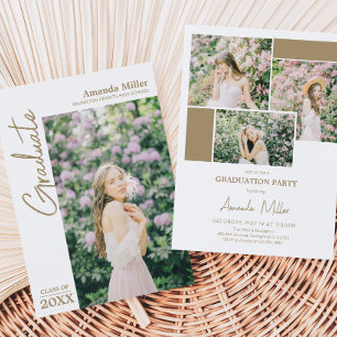 Faire-part de graduation photo moderne Invitation