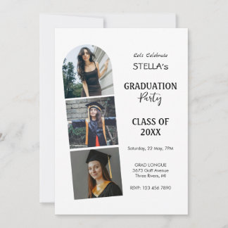 Faire-part de graduation photo personnalisée