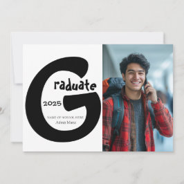 Faire-part de graduation simple et élégante