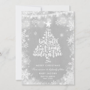 Faire-part de grossesse Carte de Noël Cadre rustiq