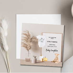 Faire-part de grossesse d'action de grâces supplém