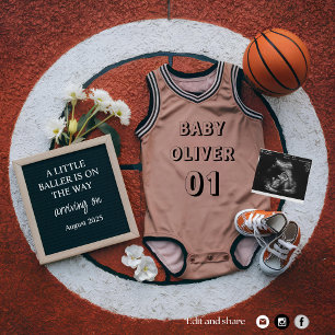faire-part de grossesse de basketball