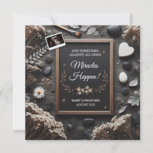 Faire-part de grossesse de Boho   Des miracles arr