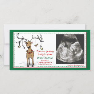Faire-part de grossesse de la carte de Noël - Rein