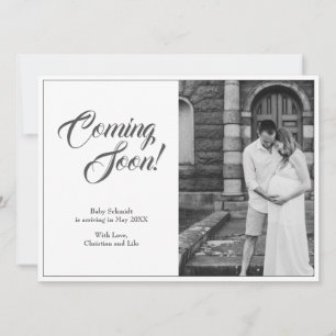 Faire-part de grossesse de style classique