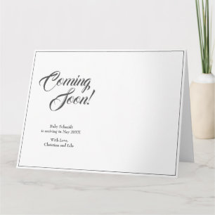 Faire-part de grossesse de style classique