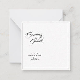 Faire-part de grossesse de style classique