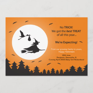 Faire-part de grossesse d'Halloween