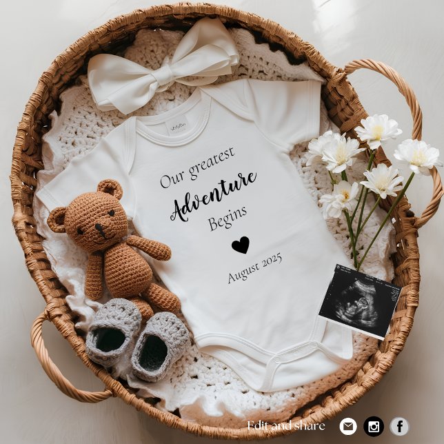 Faire-part de grossesse non sexiste personnalisabl (Créateur téléchargé)