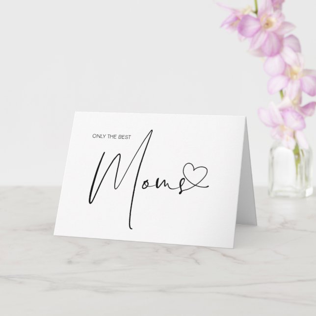 Faire-part de grossesse simple Révélation de bébé  (Orchidée)