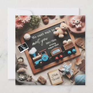 Faire-part de grossesse thème, médias sociaux