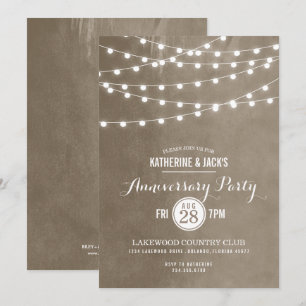 Faire-part de l'anniversaire de mariage avec des g