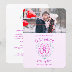 Faire-part de l'anniversaire de Tourmaline 8 ans a