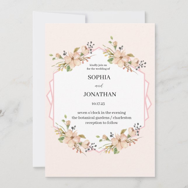 Faire-part de mariage (Devant)