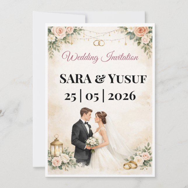 Faire-part de mariage (Devant)