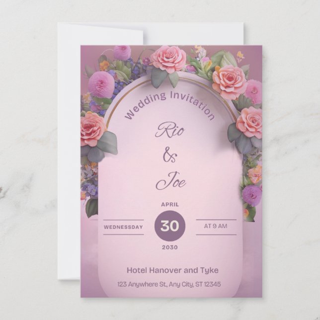 FAIRE-PART DE MARIAGE (Devant)