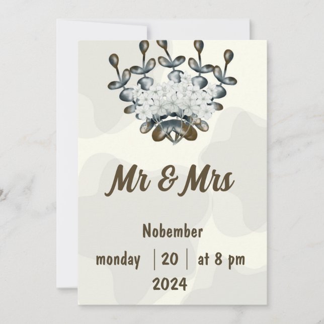Faire-part de mariage (Devant)