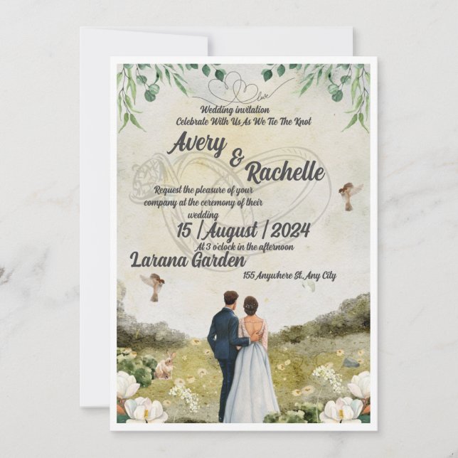 Faire-part de mariage (Devant)