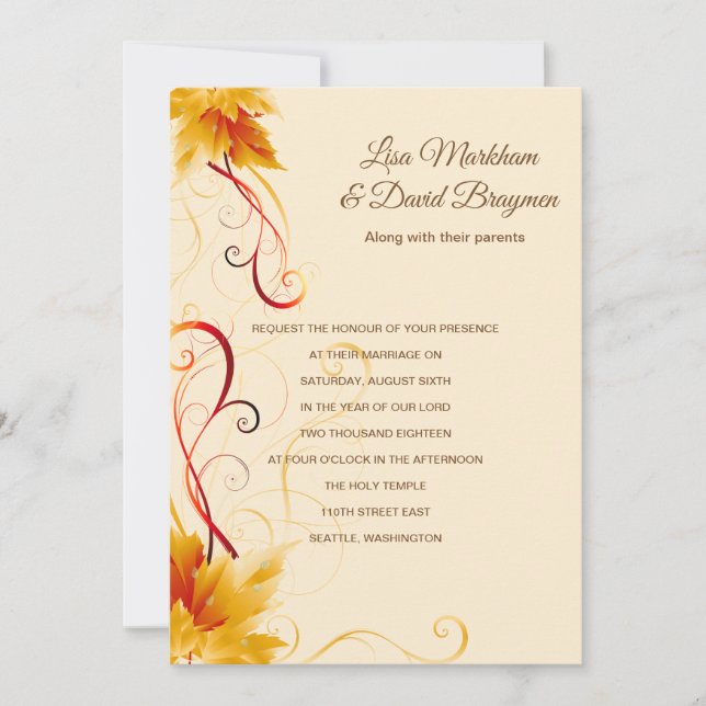 Faire-part de mariage (Devant)