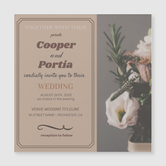 faire-part de mariage (Devant)