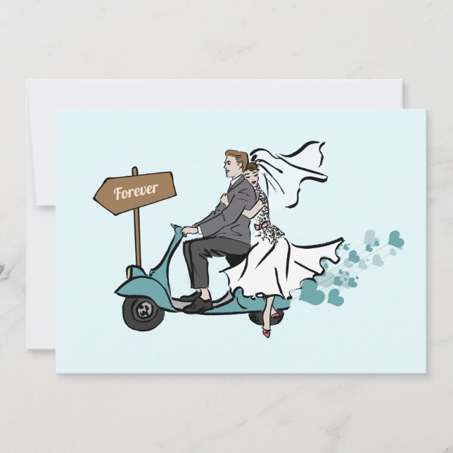 Faire-part de mariage 1950 de cru (Devant)