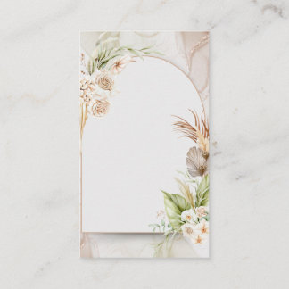 Faire-part de mariage à arch floral séché avec de