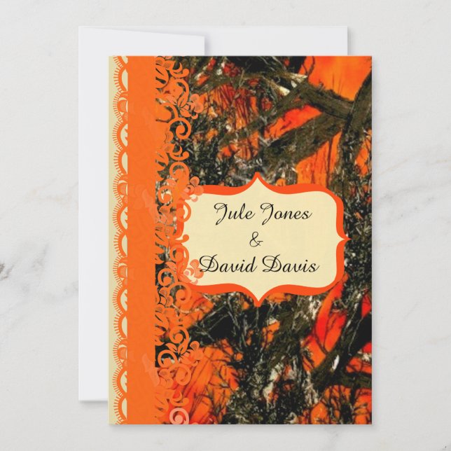 Faire-part de mariage à cou rouge (Devant)