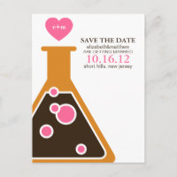 Faire-part de mariage à la chimie parfaite
