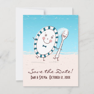 Faire-part de mariage à la date prévue Dish & Spoo