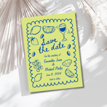 Faire-part de mariage à l'approche de la côte bleu