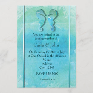 Faire-Part de Mariage à l'Aquarelle de Couple d'Hi