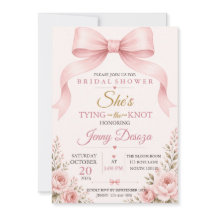 Faire-part de Mariage à l'Arc Rose Pâle