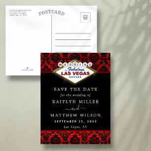 Faire-part de mariage à Las Vegas en Damas Paillet