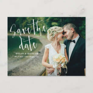 Faire-part de mariage à l'écriture moderne pour an