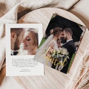 Faire-Part de Mariage à Lettre Main Mariés