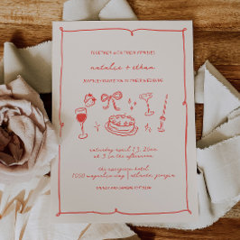 Faire-part de mariage à main